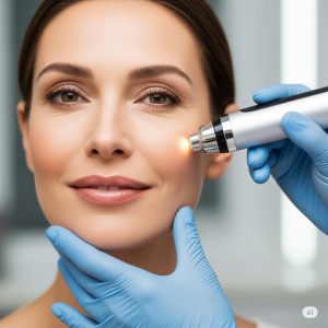 Expert dermatologist performing one of the best non-surgical treatments in Noida at Renew U Clinic.
